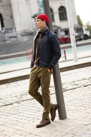 Faguo Broek Dreuille Pants Woven mid khaki