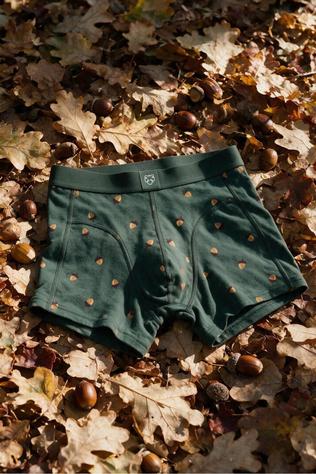 A-Dam Boxershort Boxer Brief Dark Green Acorn Green