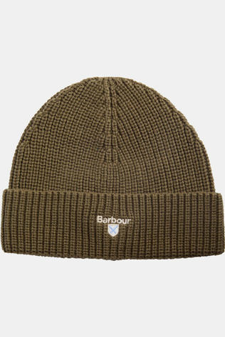 Barbour Muts Cascade Knitted Beanie Hat Olive