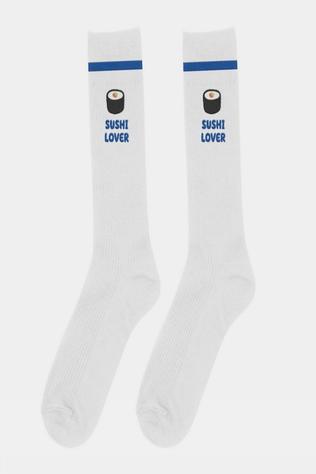 ATELIER PISTACHE Chaussettes Socks Sushi Lover - Men Size 40-45 white/blue