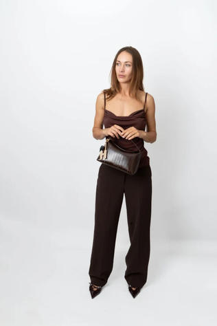 Hvisk Sac À Main Note Stroke Structure Espresso