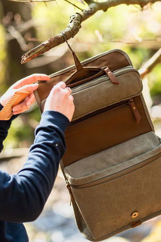 Alaskan Maker Trousse De Toilette Hanging Dopp Kit Trapper Green