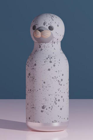 Asobu Gourde Drinkbeker Besties Zippy The Seal Seal White