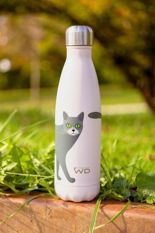 Drinkfles Stainless Steel Insulated Bottle. 500 Ml. Cat Desi