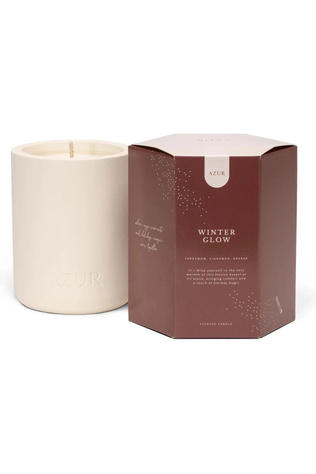 AZUR NATURAL BODYCARE Bougie Winter Glow Candle Geen