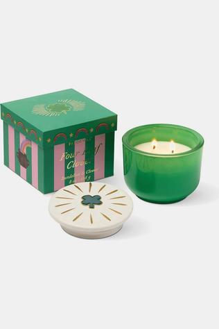 PADDYWAX Kaars Charmed 8Oz/226G Green Four Leaf Clover Candle - D No Color