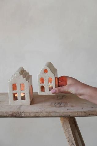 Kaars House Tealight Holder Hessel