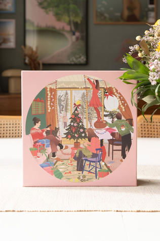 VISSEVASSE Jouets A Day In December - Round Puzzle With 1.000 Pieces Geen