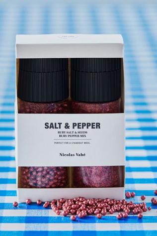 Nourriture Gift Box, Ruby Salt & Seeds + Pepper Mix, 110-60 Gram