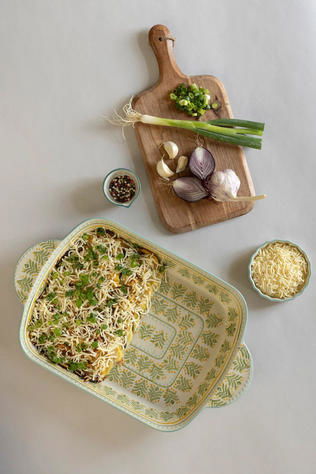 TRANQUILLO Keukengerei Ovenschaal Retro 45,5 X 25 X 6Cm Grün