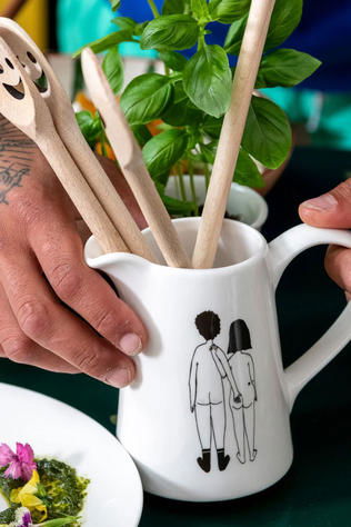 HELEN B Ustensiles De Cuisine Kleine Kan Naked Couple Back Geen