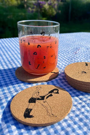 HELEN B Ustensiles De Cuisine Kurken Onderzetter K (Set Van 6) Geen