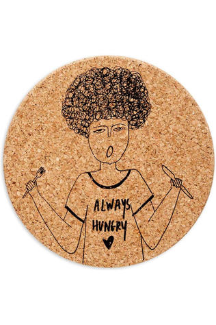 HELEN B Keukengerei Kurken Onderzetter Xl Always Hungry Rita Geen