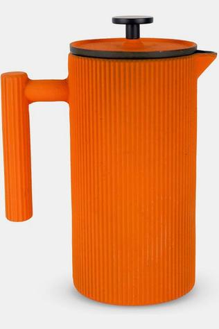Keukengerei Cast Iron French Press. 850 Ml. Colour: Orange.