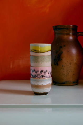 HKLiving Ustensiles De Boissons 70S Ceramics: Café Cups, Deco, Set Of 4 Deco