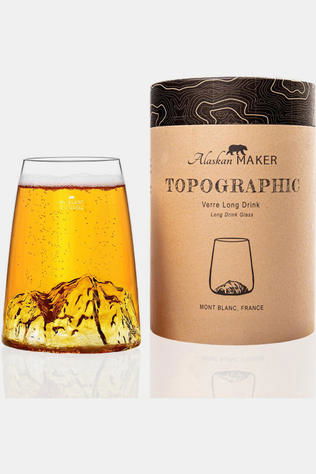 Alaskan Maker Beker Topographic Mont Blanc Design Glass Geen