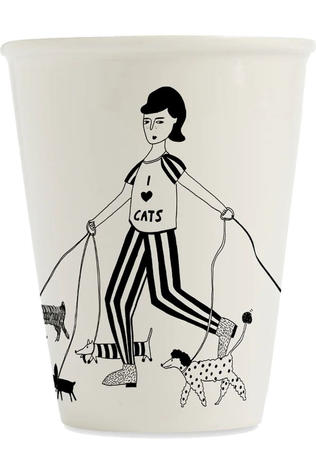 HELEN B Beker I Love Cats Geen