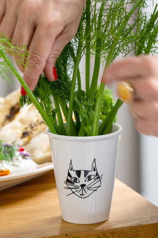 HELEN B Beker Kitty Geen