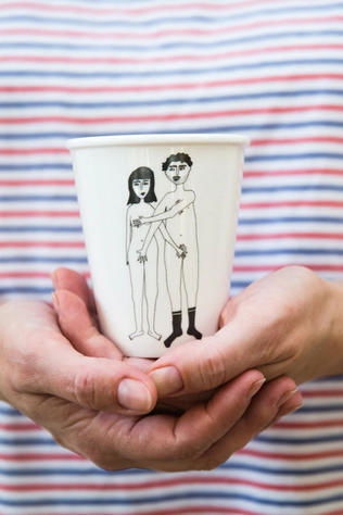 HELEN B Ustensiles De Boissons Naked Couple Geen