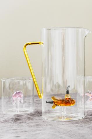 Ustensiles De Boissons Borosilicate Glass.250 Ml. Jellyfish