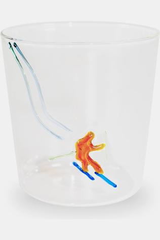 Beker Borosilicate Glass Tumbler. 250 Ml. ‘Skier’ Design