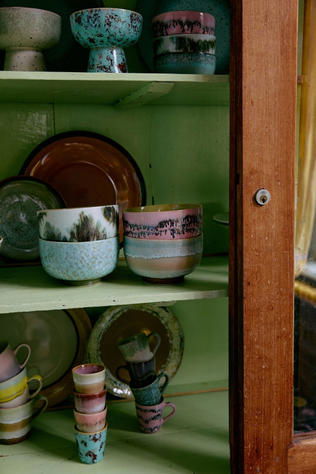 HKLiving Vaisselle 70S Ceramics: Noodle Bowls, Dada, Set Of 4 Dada