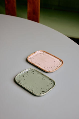 HKLiving Vaisselle 70S Ceramics: Small Trays, Crayon, Set Of 2 Crayon