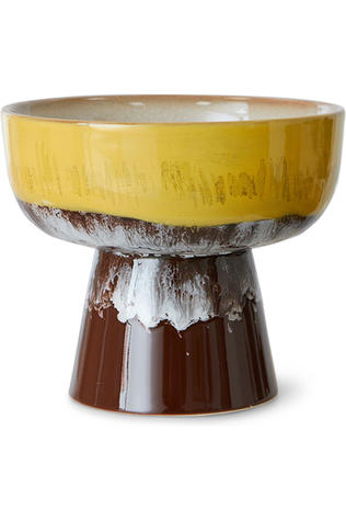 HKLiving Vaisselle 70S Ceramics: Tapas Bowl On Base Creek L Creek