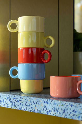 &KLEVERING Servies Mug Chiquito Red Large Set Of 2 Red