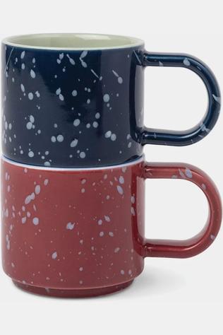 Vaisselle The Simon Espresso Cups - Set Of 2 - Burgundy + Na