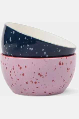 Vaisselle The Bella Dipping Bowls - Set Of 2 - Navy & Lilac