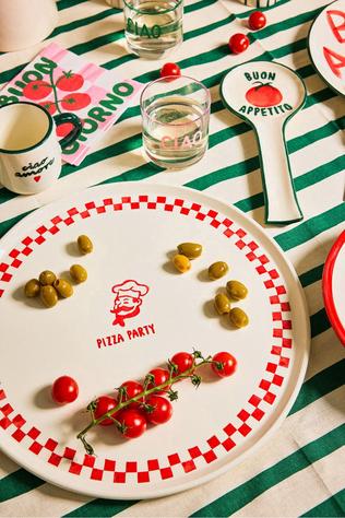 Servies Large Plate Pizza Party