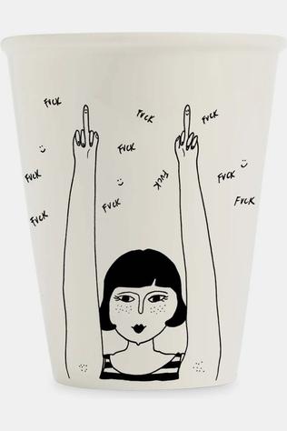HELEN B Servies Beker Fuck Fuck Fuck No Color