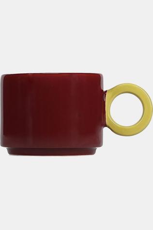 FDL ONA Vaisselle Mug 28Cl Burgundy Pink/Mustard Yellow Lou Burgundy Pink/Mustard Yellow
