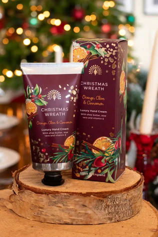 THE ENGLISH SOAP COMPANY Creme Hand Cream 75Ml - Christmas Wreath Geen