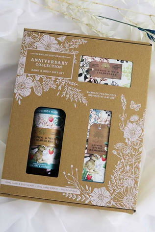 THE ENGLISH SOAP COMPANY Hand & Body - Gift Set - Jasmine & Strawberry Geen