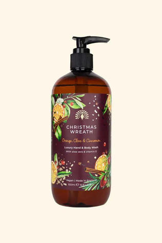 THE ENGLISH SOAP COMPANY Hand- en Bodywash Christmas Wreath 500Ml Geen