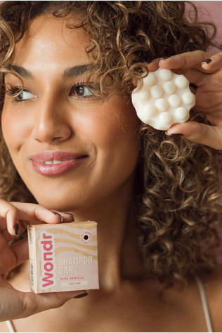 WONDR CARE Savon/Scrub Viva Vanilla | Shampoo Bar Geen