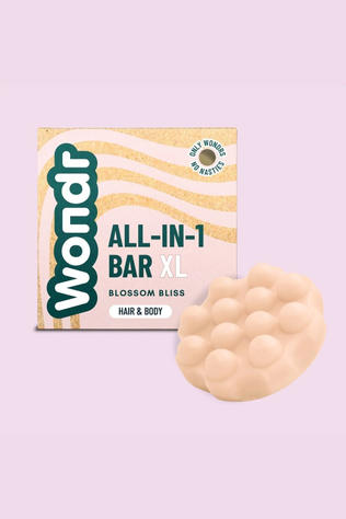 WONDR CARE Zeep/Scrub Blossom Bliss  Xl All-In-1 Bar Geen