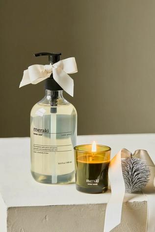 Savon/Scrub Gift Box, Winter Whisp Hand Soap & Winter Woods Candle, 490|60 Ml|G