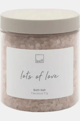 LEEFF Zeep/Scrub Bath Salt Fabulous Fig - Lots Of Love Beige
