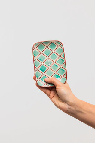 TRANQUILLO Persoonlijke Verzorging Zeepschaal Retro Flair Türkis