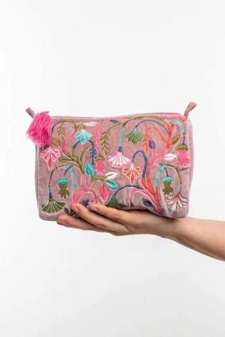 TRANQUILLO Textiel Accessoire Toiletzak Velvet Meadow Bunt