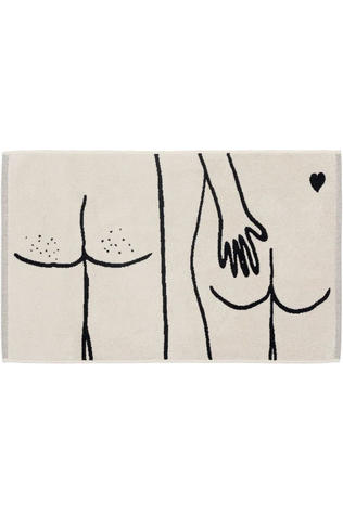 HELEN B Textiel Accessoire Badmat Naked Couple Back Geen
