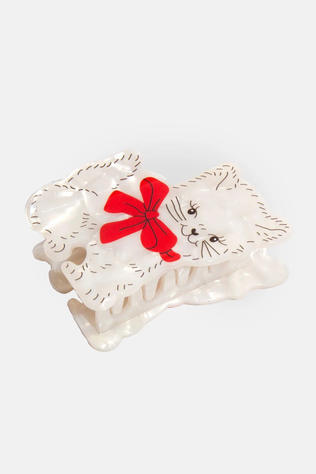 Textiel Accessoire Hair Claw Vintage Cat