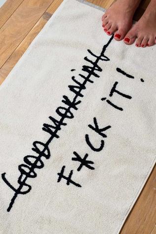 HELEN B Accessoire Textiles Badmat F*Ck It No Color