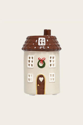 DET GAMLE APOTEK A/S Kerst Accessoire Tealight Candle Holder, H 11Cm, Dia. 7Cm, Beige, J Beige