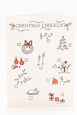 STUDIO FLASH Kerst Accessoire F-Z81 'Christmas Checklist’ Geen