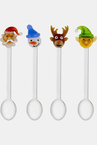 WD Lifestyle Kerst Accessoire Set Of 4 Teaspoons. Christmas None