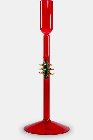 WD Lifestyle Kerst Accessoire Glass Candle Holder. Snowman Design. None